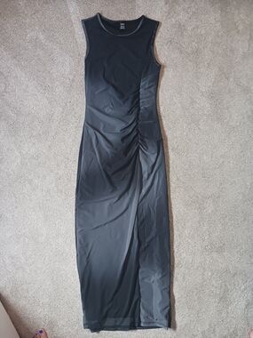 SHEIN Ruched Maxi Dress
